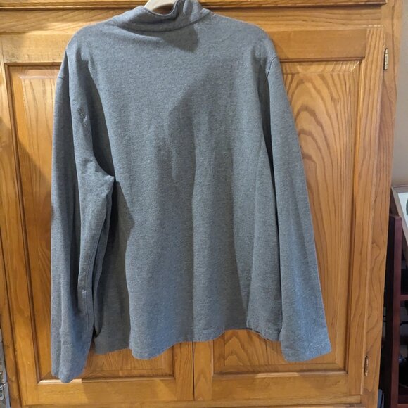 Men's Michael Kors XXL Gray Quarter-Snap Long Sleeve - Picture 6 of 6